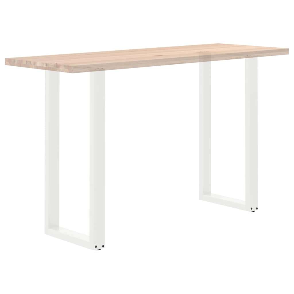  Noge za barsko mizo v obliki črke U, 2 kosa, bele, 50 x (100-101) cm, jeklo Slike