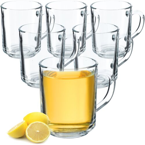 KADAX Kozarci za čaj, kavo in druge pijače z ročaji, komplet 6 kozarcev, 240 ml, (5000351533) Cene