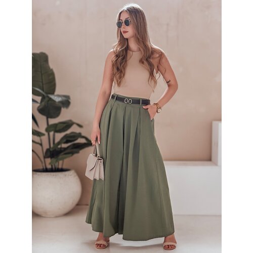 DStreet Spódnico-spodnie z paskiem FLOWES khaki Cene