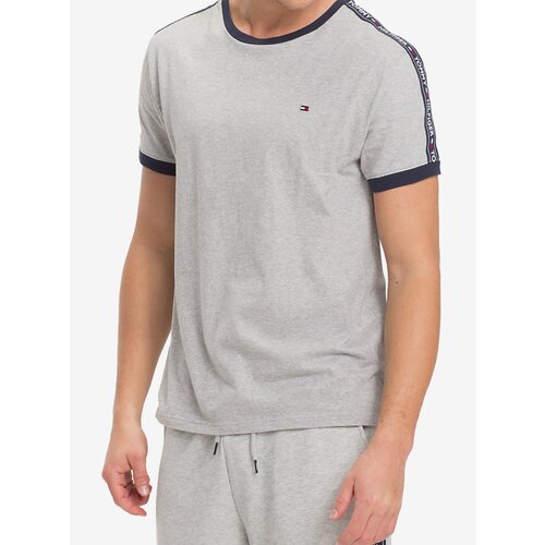 Tommy Hilfiger Grey Men&amp;#039;s T-Shirt RN Tee SS - Men Slike