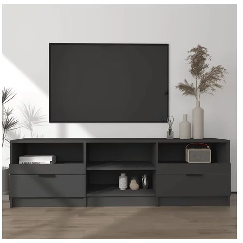  TV omarica črna 150x33,5x45 cm konstruiran les