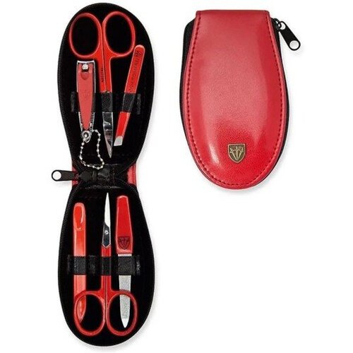 Kellermann set za manikuro 7209 mc red, umetno usnje, rdeč Cene
