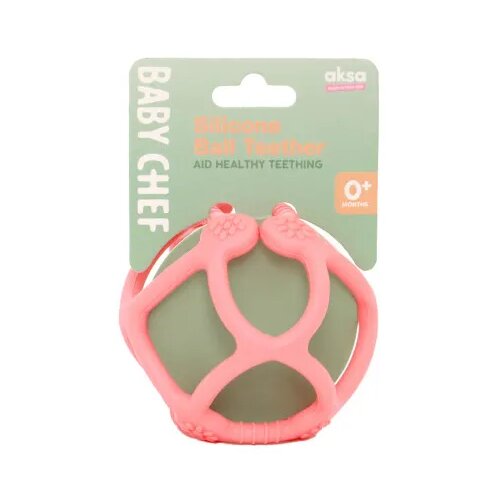 BABY CHEF silikonska glodalica lopta, roze Cijene