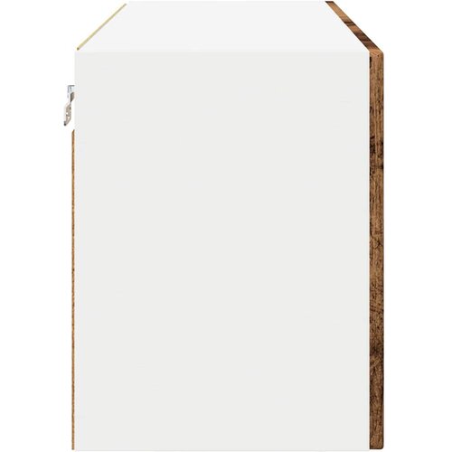  Zidni stakleni ormarić Staro drvo 80 x 31 x 40 cm Slike