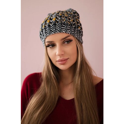 Kesi Cap with a pompom Maria K335 dark gray Slike