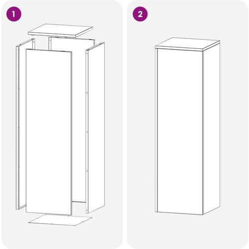  Stalak za biljke Rđa 30 x 30 x 100 cm Otporni čelik - Otporni čelik 1x (30 x 30 x 100 cm) Slike