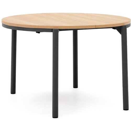 Kave Home Okrugao pro&amp;scaron;iriv blagovaonski stol u dekoru hrasta &amp;oslash; 120 cm Montuiri &amp;ndash; Slike