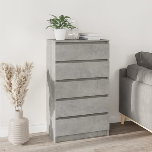 VidaXL Predalnik betonsko siv 60x36x103 cm inženirski les Slike