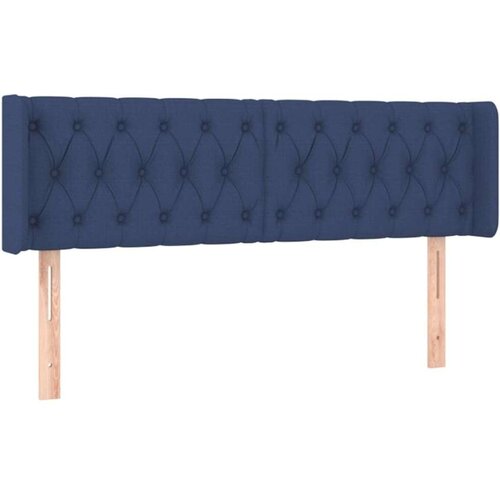  Uzglavlje s u&amp;scaron;ima plavo 147x16x78/88 cm od tkanine Slike