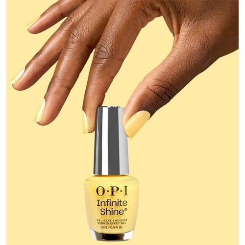OPI m Dreaming Infinity Shine lak za nohte odtenek Slay Hello to Yellow 15 ml Slike