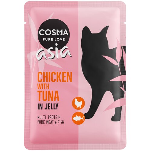 Cosma Asia u želeu vrećice 6 x 100 g - Piletina i tuna Cene