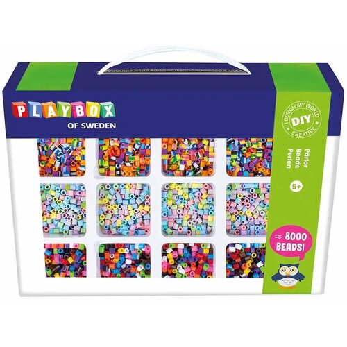 Playbox 5mm midi likalne perle v 12 barvah, paket 8000 kosov outlet Cene