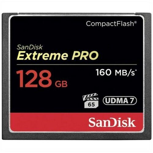 Sandisk COMPACT FLASH CARD 128GB Extreme PRO SDCFXPS-128G-X46 memorijska kartica Slike