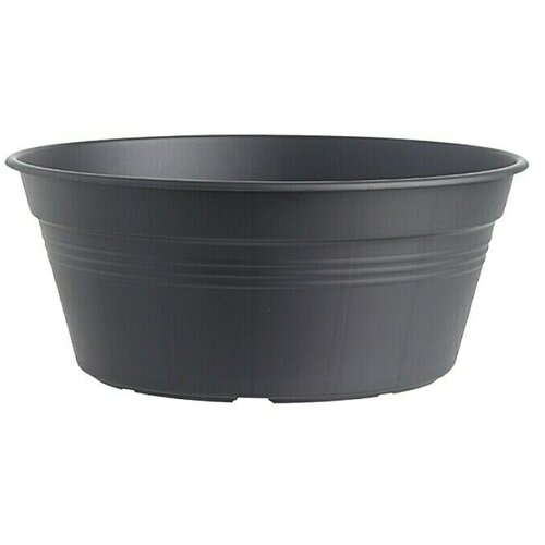 ELHO green Basics Okrugla tegla za cvijeće (Vanjska dimenzija (ø x V): 38 x 16 cm, Plastika, Crne boje) Cijene