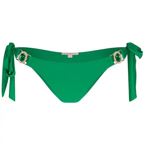 Moda Minx Bikini donji dio 'Amour' zlatna / smaragdno zelena / travnato zelena / prozirna
