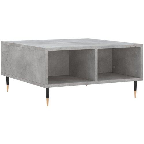 Maison Chic Klubska mizica - kavna mizica - Nizka mizica betonsko siva 60x60x30 cm inženirski les, (21753614) Slike
