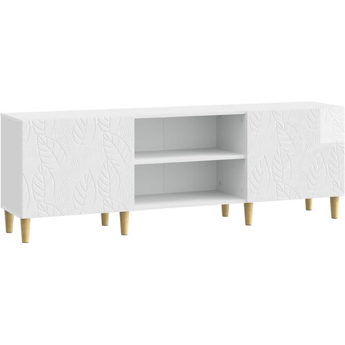 vidaXL TV omarica 150 x 31 x 50 cm Bela visok sijaj Inženirski les, (5000247618) Cene