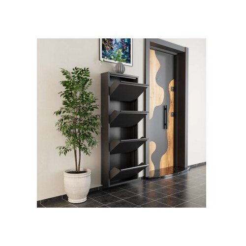 Hanah home Stalak za cipele, 50x136x15 cm, antracit Slike