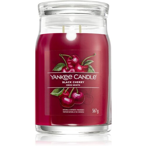 Yankee Candle Black Cherry dišeča sveča Signature 567 g Cene