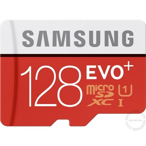 Samsung EVO PLUS UHS-I MicroSDXC 128GB class 10 + Adapter MB-MC128DA memorijska kartica Slike