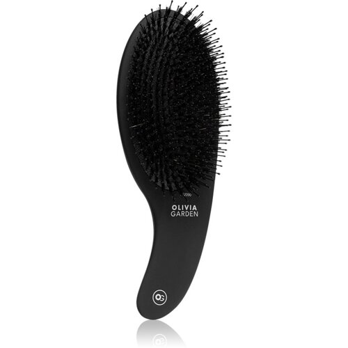 Olivia Garden Black Label CURVE Board&Nylon bristles krtača za lase s ščetinami divjega prašiča 1 kos Cene