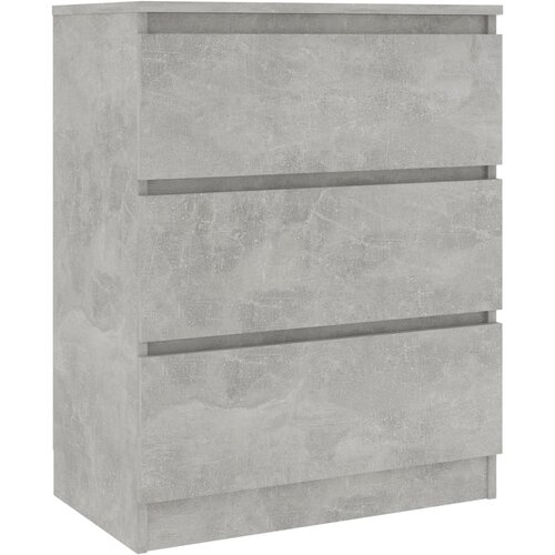 Maison Chic Komoda - Predalnik betonsko siva 60x35x76 cm konstruiran les, (21721743) Slike