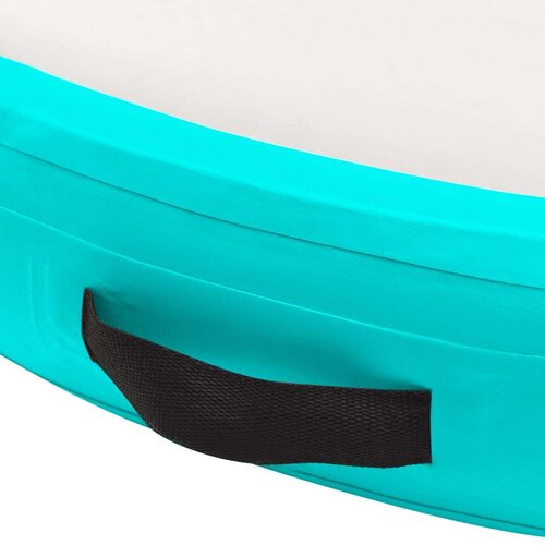 VidaXL gimnastička prostirka na napuhavanje 100x100x20 cm pvc zelena Slike