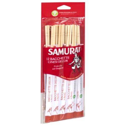 SAMURAI kineski štapići za hranu od bambusa 12 para Slike