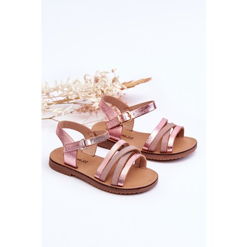 Boto Children's Sandals With Straps Pink Isla Cene