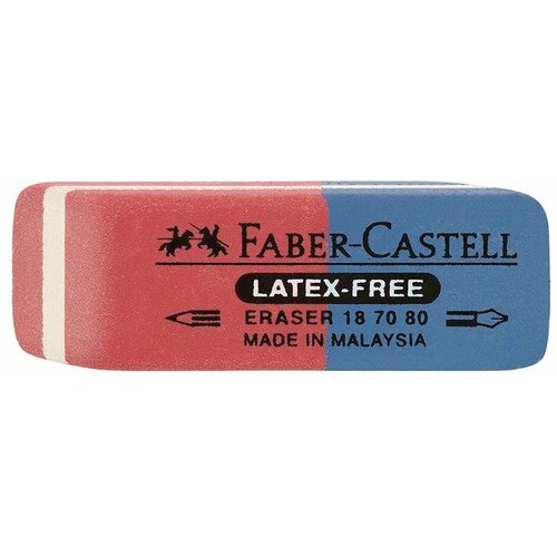 Faber-castell gumica crveno-plava manja (1/80) 587080 Slike