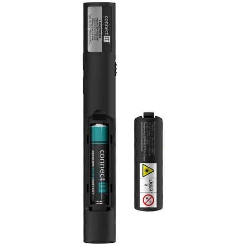Connect IT CLP-2050-BK - Bežični prezenter sa laserskim pokazivačem 1xAAA Slike