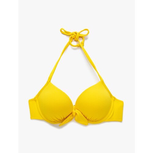 Koton Push Up Bikini Top Textured Halter Neck Bow Detailed | ePonuda.com