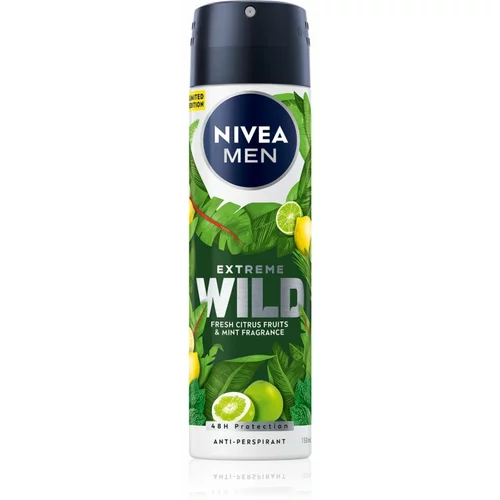 Nivea Men Extreme Wild Fresh Citrus antiperspirant v pršilu 150 ml