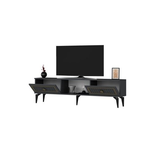 Hanah home tv polica herry anthracite gold Slike