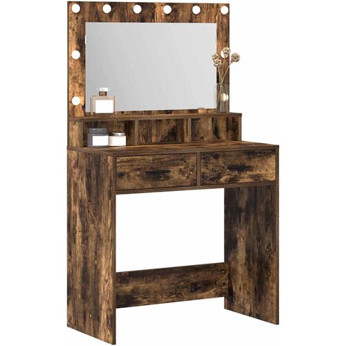  Toaletni stol Dimljeni hrast 79 x 41 x 135 cm Konstruirano drvo Slike