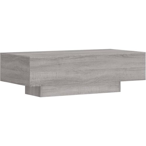 Maison Chic Klubska mizica - kavna mizica - Nizka mizica siva sonoma 100x49,5x31 cm inženirski les, (21753116) Slike