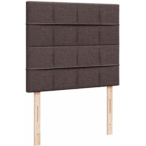  Krevet box spring s madracem tamnosmeđi 120 x 190 cm od tkanine Slike