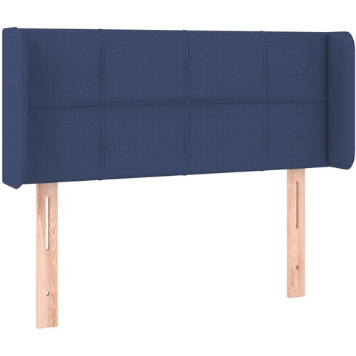 VidaXL Vzglavje z u&amp;scaron;esi modro 103x16x78/88 cm blago, (20735033) Slike