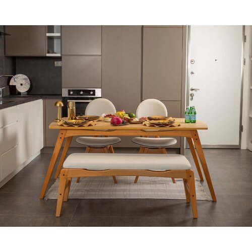 Hanah home Trpezarijski set Touch (2S-1B) v2, Hrast-bež Cene