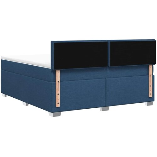  Boxspring krevet s madracem Plava 140 x 200 cm Tkanina - Plava 140 x 200 cm Dizajn linija Slike