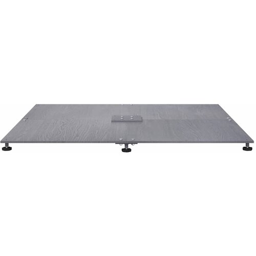  Baza za suncobran Tamno siva drvena estetika 100 x 100 x 4 cm Slike