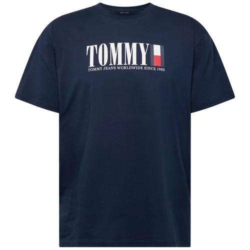 Tommy Jeans Majica morsko plava / crvena / bijela