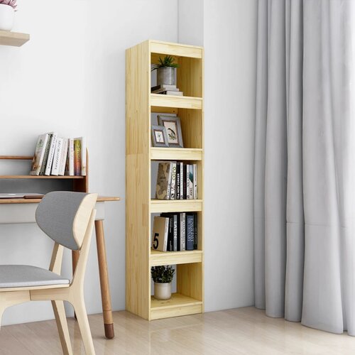 The Living Store Knjižna omara/pregrada 40x30x167,5 cm trdna borovina - Knjižna Omara, (21437247) Cene