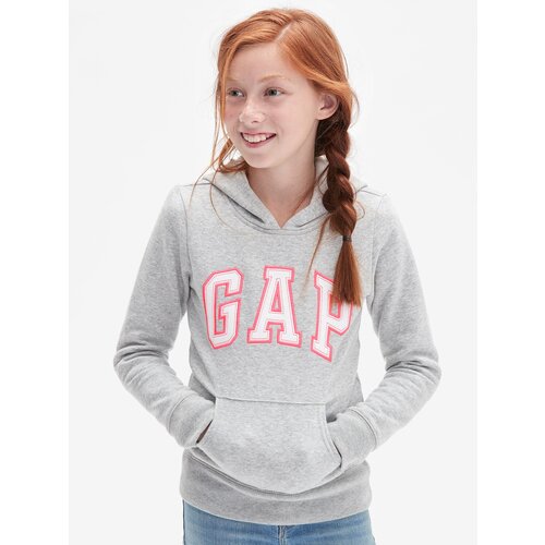 GAP Gray girly sweatshirt with logo Slike