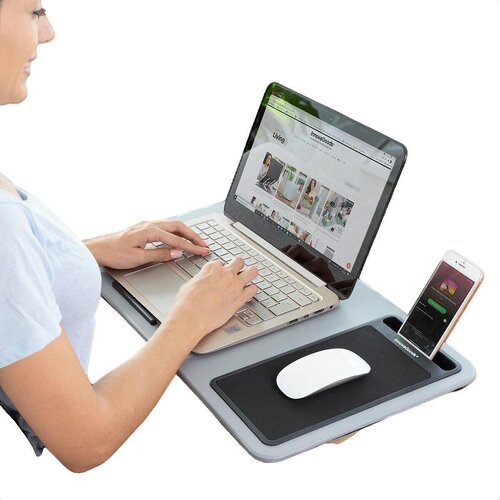 InnovaGoods Pisalne mize Bureau Portable Deskion XL Gris Ergonomique Siva Cene