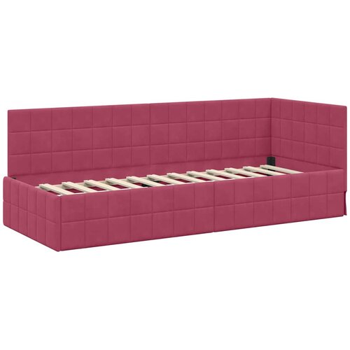  Kutni okvir kreveta Vinska crvena 80 cm x 200 cm Bar&amp;scaron;un Slike