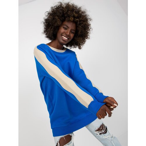 RUE PARIS Tunic-RV-TU-8231.78P-Dark Blue Slike