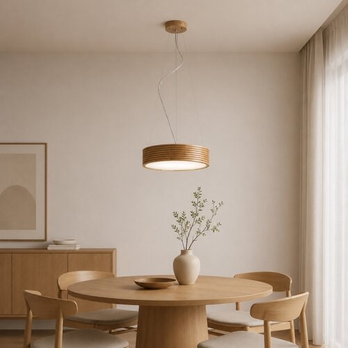 Brilagi LED luster na sajli CARVALHO MODERN 2xE27/60W/230V hrast prečnik 37,5 cm Slike