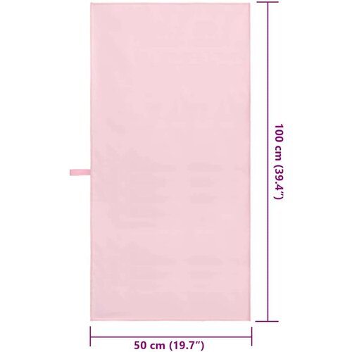 VidaXL Sportski Ručnici 2 pcs Ružičasta 100 x 50 cm Slike
