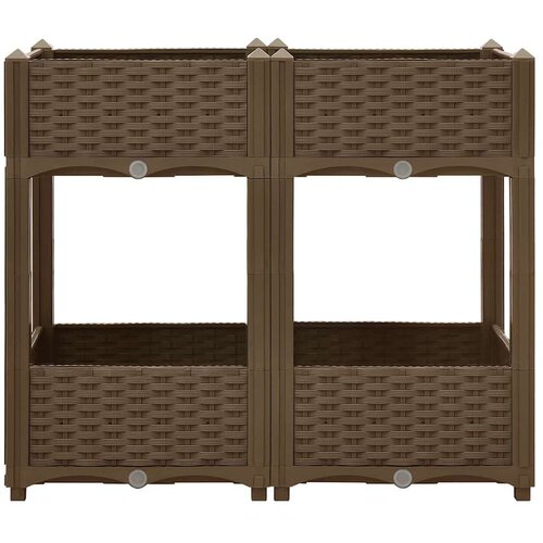 vidaXL Visoka greda 80x40x71 cm polipropilen, (20759010) Cene
